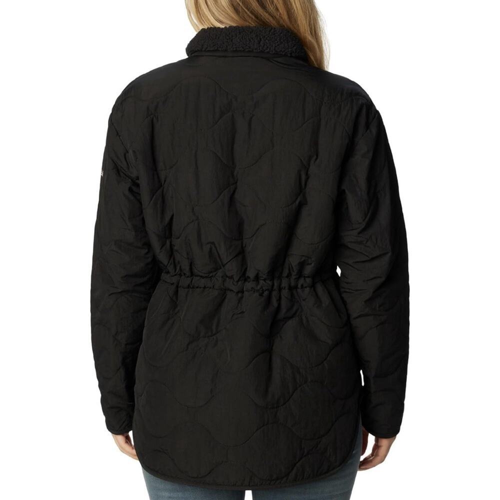 Columbia Women's Black Birchwood Sherpa Quilted Jacket Size Large - Picture 4 of 7